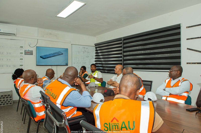 Visite du Comité d'Administration au Centre des Affaires Maritimes à Cotonou